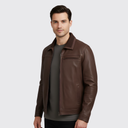 William Brushed Leather Jacket