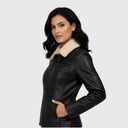 Emma Mid-Length Leather Jacket