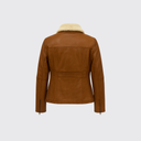 Veste en cuir mi-longue Emma