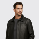 Harry Classic Leather Carcoat